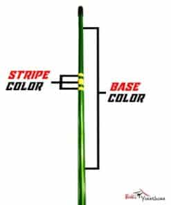 Alternative view of B-20 Striped Economy Chrome Bo Staff