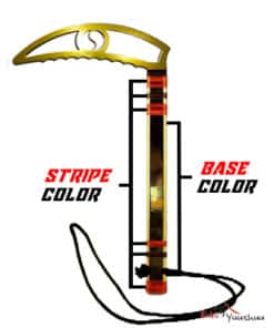 Alternative view of FK-05 Golden Metallic Flying Kama